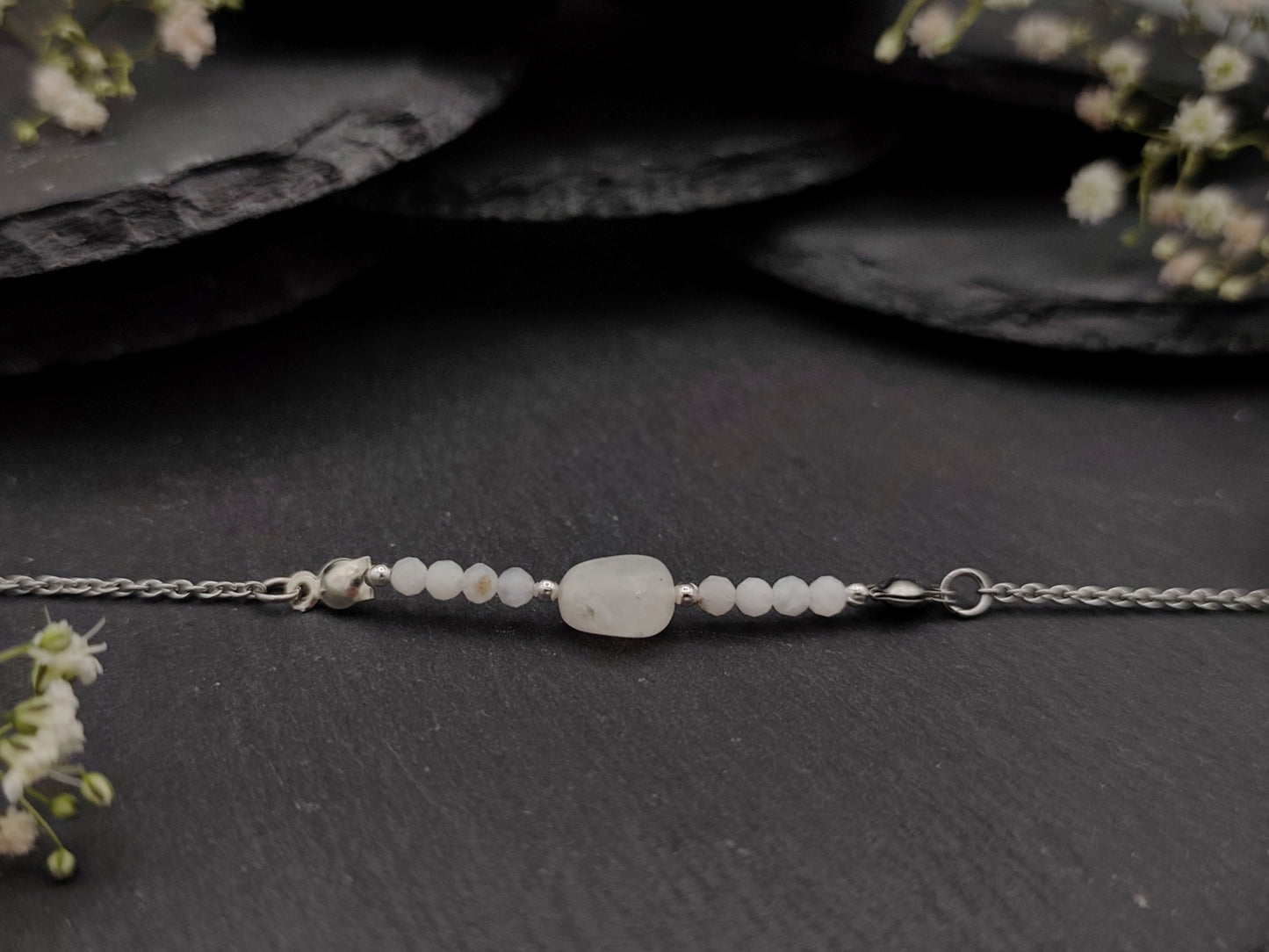 Armband - Mondstein - Silber