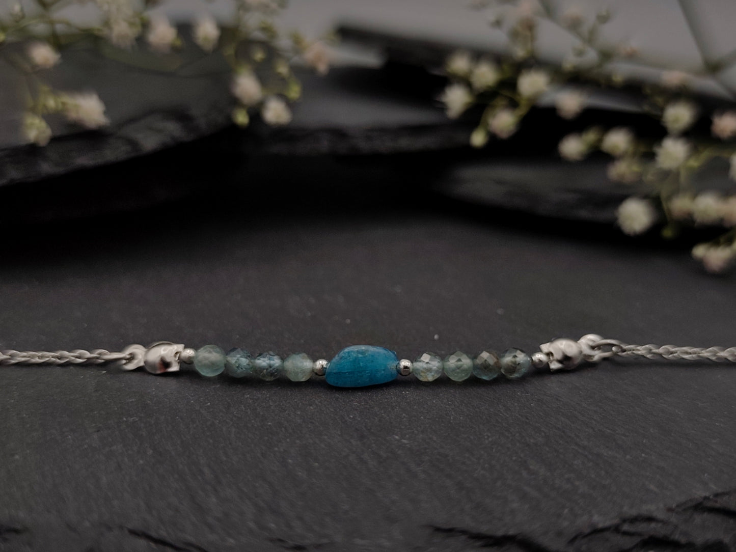 Armband - Apatit - Silber