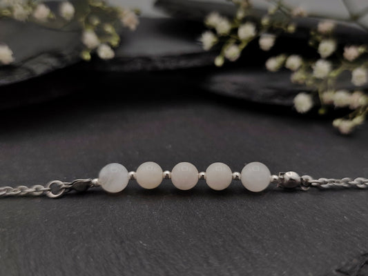 Armband - Mondstein - Silber