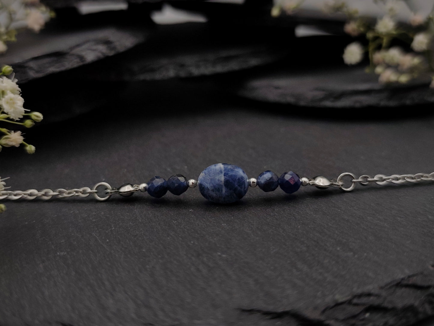 Armband - Sodalith - Silber