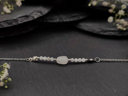 Armband - Mondstein - Silber